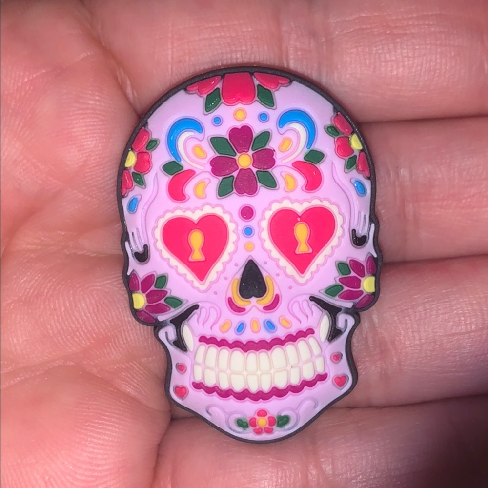 Sugar skull jibbitz.